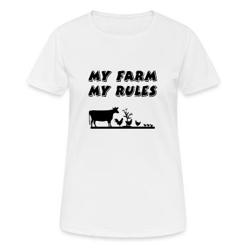 Farm - Women's Breathable T-Shirt - white - Front - AI Model Female 172 dark (172cm)