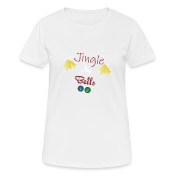 Jingle My Bells - Women's Breathable T-Shirt - white - Front - AI Model Female 172 dark (172cm)