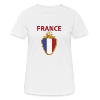 France Football 2022 Football France - T-shirt respirant Femme - blanc - Devant - AI Model Female 172 dark (172cm)