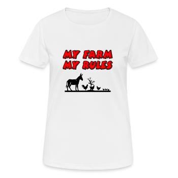 Farm - Women's Breathable T-Shirt - white - Front - AI Model Female 172 dark (172cm)