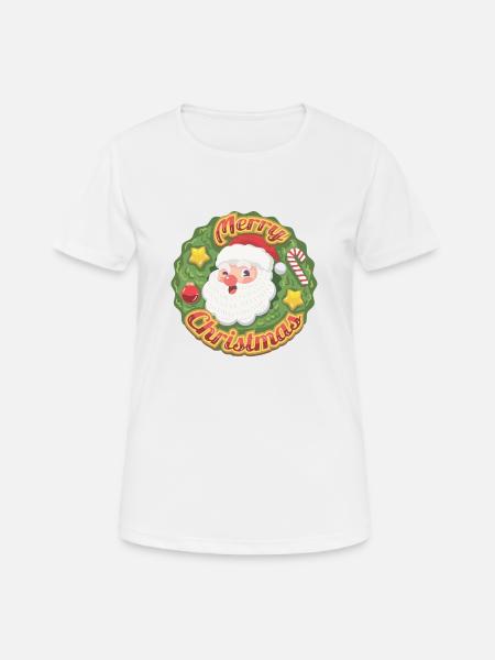 Frohe Weihnachten - Frauen T-Shirt atmungsaktiv - Weiß