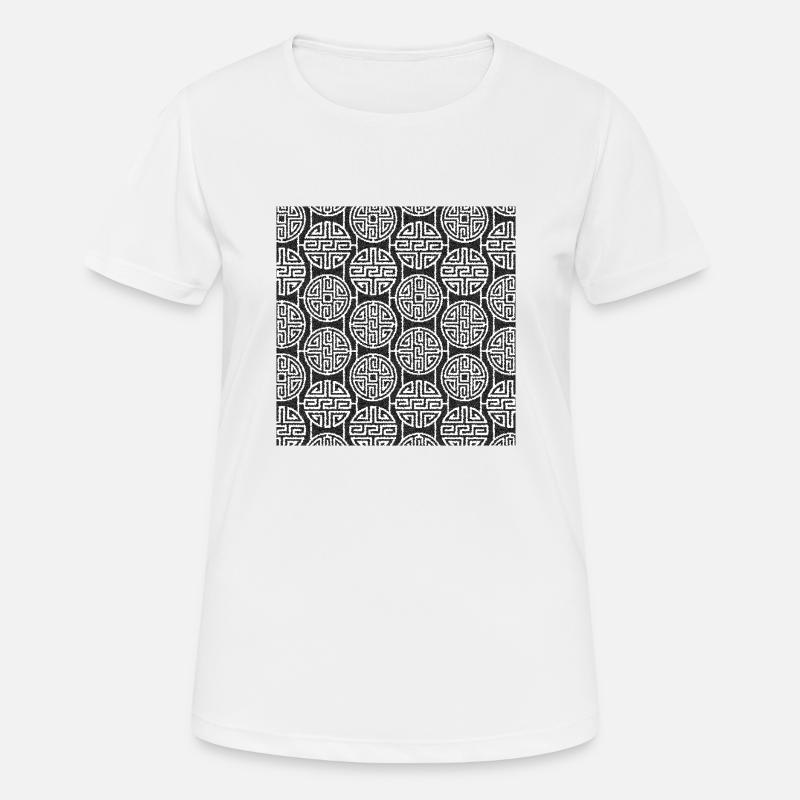 Chinese pattern - Women's Breathable T-Shirt - white