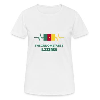 The Indomitable lions - Women's Breathable T-Shirt - white - Front - AI Model Female 172 dark (172cm)
