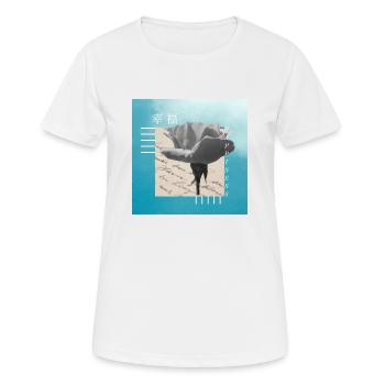 Japonais - T-shirt respirant Femme - blanc - Devant - AI Model Female 172 dark (172cm)