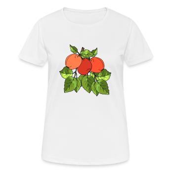 Apples - Women's Breathable T-Shirt - white - Front - AI Model Female 172 dark (172cm)