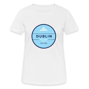 Dublin, Irland - Frauen T-Shirt atmungsaktiv - Weiß - Vorne - AI Model Female 172 dark (172cm)