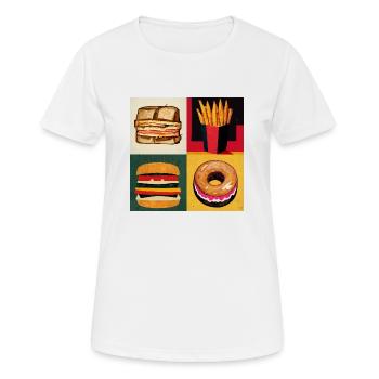 MENU ALL OF FAME - T-shirt respirant Femme - blanc - Devant - AI Model Female 172 dark (172cm)
