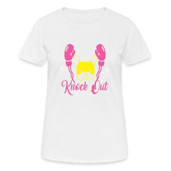 Knock out Boxer - T-shirt respirant Femme - blanc - Devant - AI Model Female 172 dark (172cm)