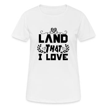 Terre que j’aime - T-shirt respirant Femme - blanc - Devant - AI Model Female 172 dark (172cm)