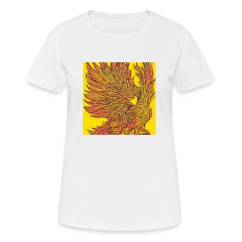 Illustration d’un phénix, style vectoriel - T-shirt respirant Femme - blanc - Devant - AI Model Female 172 dark (172cm)