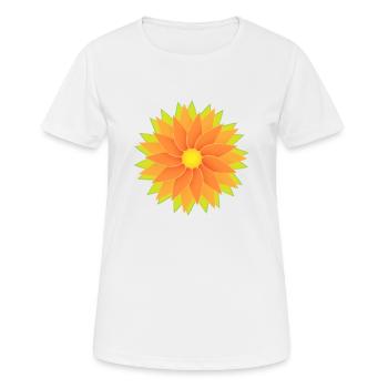 Flower Flower Power - Women's Breathable T-Shirt - white - Front - AI Model Female 172 dark (172cm)