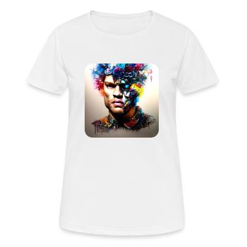 His deep rolling - Frauen T-Shirt atmungsaktiv - Weiß - Vorne - AI Model Female 172 dark (172cm)