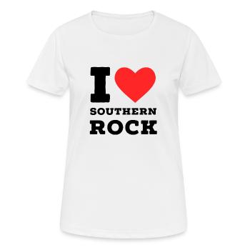 I love southern rock - Women's Breathable T-Shirt - white - Front - AI Model Female 172 dark (172cm)
