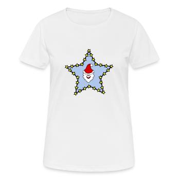 Étoile de Noël - T-shirt respirant Femme - blanc - Devant - AI Model Female 172 dark (172cm)