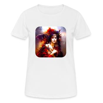 Gefallen Gothic Angel - Frauen T-Shirt atmungsaktiv - Weiß - Vorne - AI Model Female 172 dark (172cm)