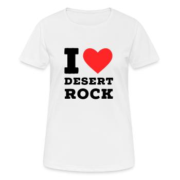 I love desert rock - Women's Breathable T-Shirt - white - Front - AI Model Female 172 dark (172cm)