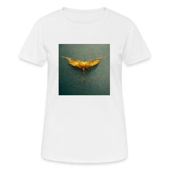 Goldener Vogel - Frauen T-Shirt atmungsaktiv - Weiß - Vorne - AI Model Female 172 dark (172cm)