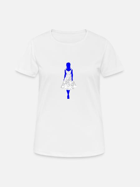 Reine des neiges en noir - T-shirt respirant Femme - blanc