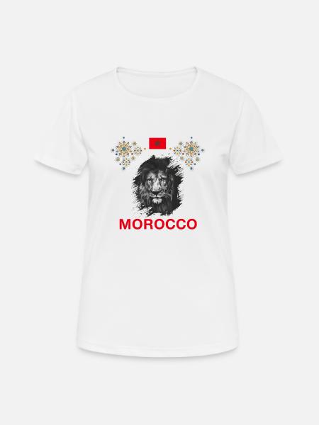 Marokko - Frauen T-Shirt atmungsaktiv - Weiß