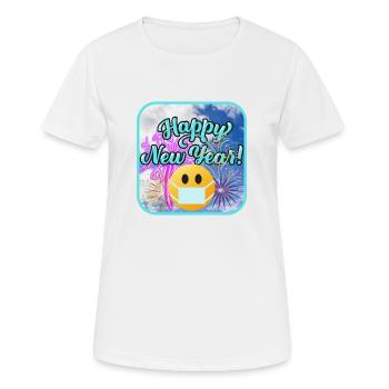Bonne année, thème coloré. - T-shirt respirant Femme - blanc - Devant - AI Model Female 172 dark (172cm)