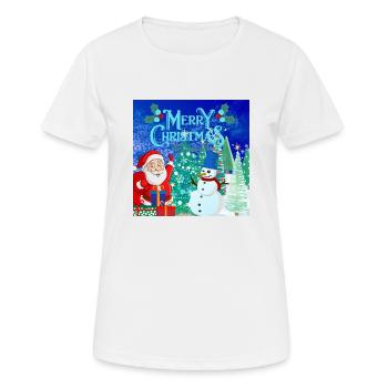 Frohe Feiertage. Frohes neues Jahr! - Frauen T-Shirt atmungsaktiv - Weiß - Vorne - AI Model Female 172 dark (172cm)
