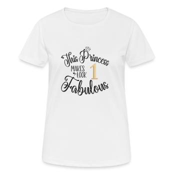 Birthday Gift, Queen Birthday, Number, Gold, Queen - Women's Breathable T-Shirt - white - Front - AI Model Female 172 dark (172cm)