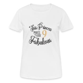 Birthday Gift, Queen Birthday, Number, Gold, Queen - Women's Breathable T-Shirt - white - Front - AI Model Female 172 dark (172cm)