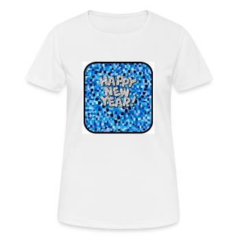 Bonne année, thème coloré. - T-shirt respirant Femme - blanc - Devant - AI Model Female 172 dark (172cm)
