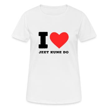 J’adore le jeet kune do - T-shirt respirant Femme - blanc - Devant - AI Model Female 172 dark (172cm)