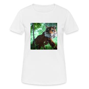 Realistic Wildlife Nature Animals Animals - Women's Breathable T-Shirt - white - Front - AI Model Female 172 dark (172cm)