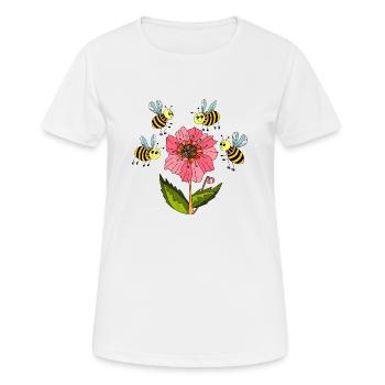 Insekten - Frauen T-Shirt atmungsaktiv - Weiß - Vorne - AI Model Female 172 dark (172cm)