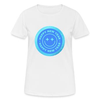 Frohes neues Jahr! - Frauen T-Shirt atmungsaktiv - Weiß - Vorne - AI Model Female 172 dark (172cm)