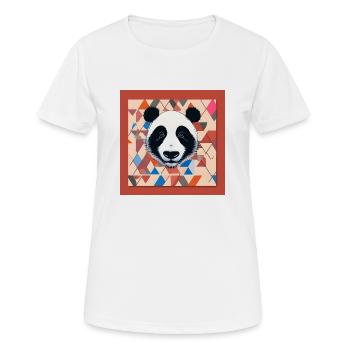 Panda - T-shirt respirant Femme - blanc - Devant - AI Model Female 172 dark (172cm)