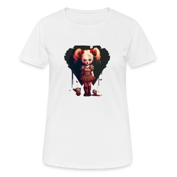 Dämonenmädchen mit Ponys - Frauen T-Shirt atmungsaktiv - Weiß - Vorne - AI Model Female 172 dark (172cm)