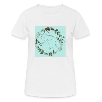 Horse Love - Frauen T-Shirt atmungsaktiv - Weiß - Vorne - AI Model Female 172 dark (172cm)