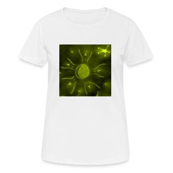 GELBER STERNENMOND - Frauen T-Shirt atmungsaktiv - Weiß - Vorne - AI Model Female 172 dark (172cm)