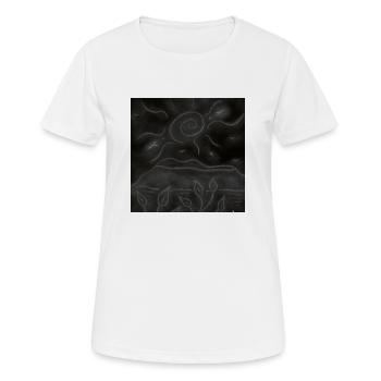 PAYSAGE NOCTURNE - T-shirt respirant Femme - blanc - Devant - AI Model Female 172 dark (172cm)