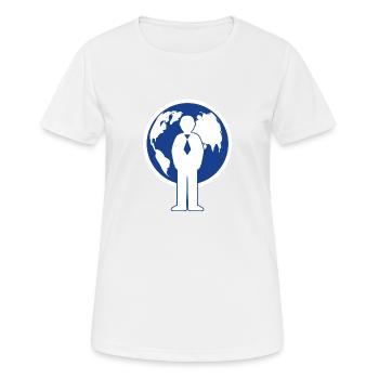 La Terre - T-shirt respirant Femme - blanc - Devant - AI Model Female 172 dark (172cm)