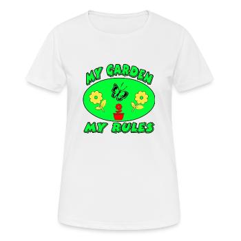 Jardin - T-shirt respirant Femme - blanc - Devant - AI Model Female 172 dark (172cm)