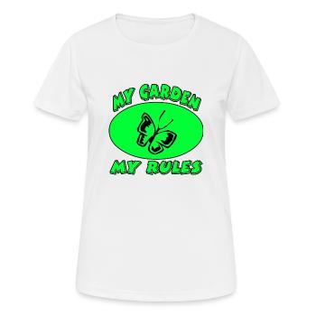 Garten - Frauen T-Shirt atmungsaktiv - Weiß - Vorne - AI Model Female 172 dark (172cm)