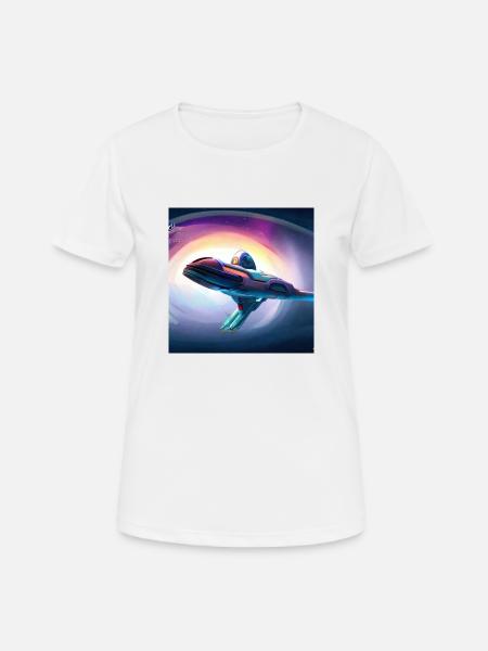 Cosmic Creativity 2 - Frauen T-Shirt atmungsaktiv - Weiß