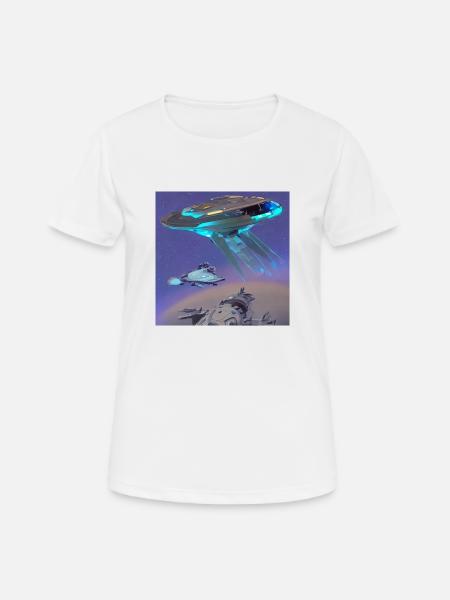 Cosmic Creativity 1 - Frauen T-Shirt atmungsaktiv - Weiß