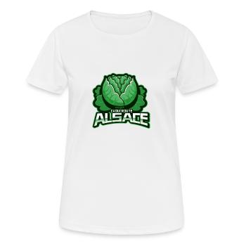 Elsässer Sauerkraut - Frauen T-Shirt atmungsaktiv - Weiß - Vorne - AI Model Female 172 dark (172cm)