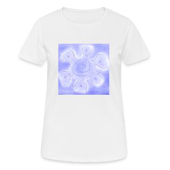SOLESASO BLEU - T-shirt respirant Femme - blanc - Devant - AI Model Female 172 dark (172cm)