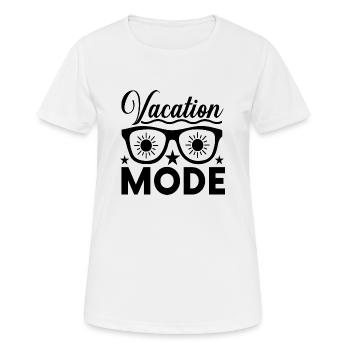 Vacation Mode - Frauen T-Shirt atmungsaktiv - Weiß - Vorne - AI Model Female 172 dark (172cm)