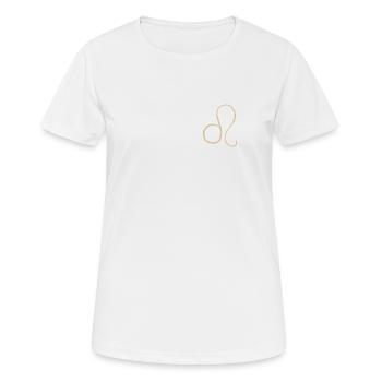Sternzeichen (Leo) - Frauen T-Shirt atmungsaktiv - Weiß - Vorne - AI Model Female 172 dark (172cm)