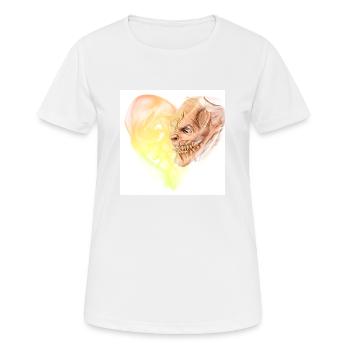 Krampus Percht Devil 2321 - T-shirt respirant Femme - blanc - Devant - AI Model Female 172 dark (172cm)