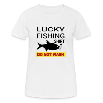 Angling - Women's Breathable T-Shirt - white - Front - AI Model Female 172 dark (172cm)
