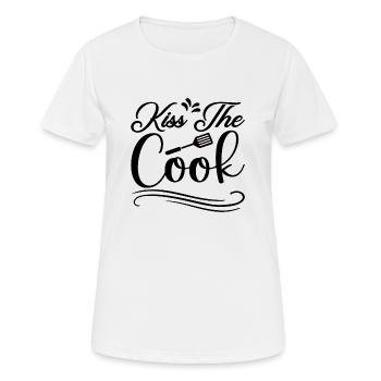 Embrasser le cuisinier - T-shirt respirant Femme - blanc - Devant - AI Model Female 172 dark (172cm)