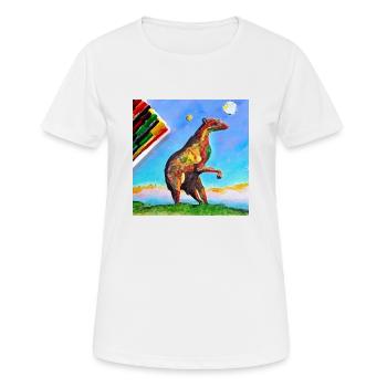Animal du Futur - T-shirt respirant Femme - blanc - Devant - AI Model Female 172 dark (172cm)